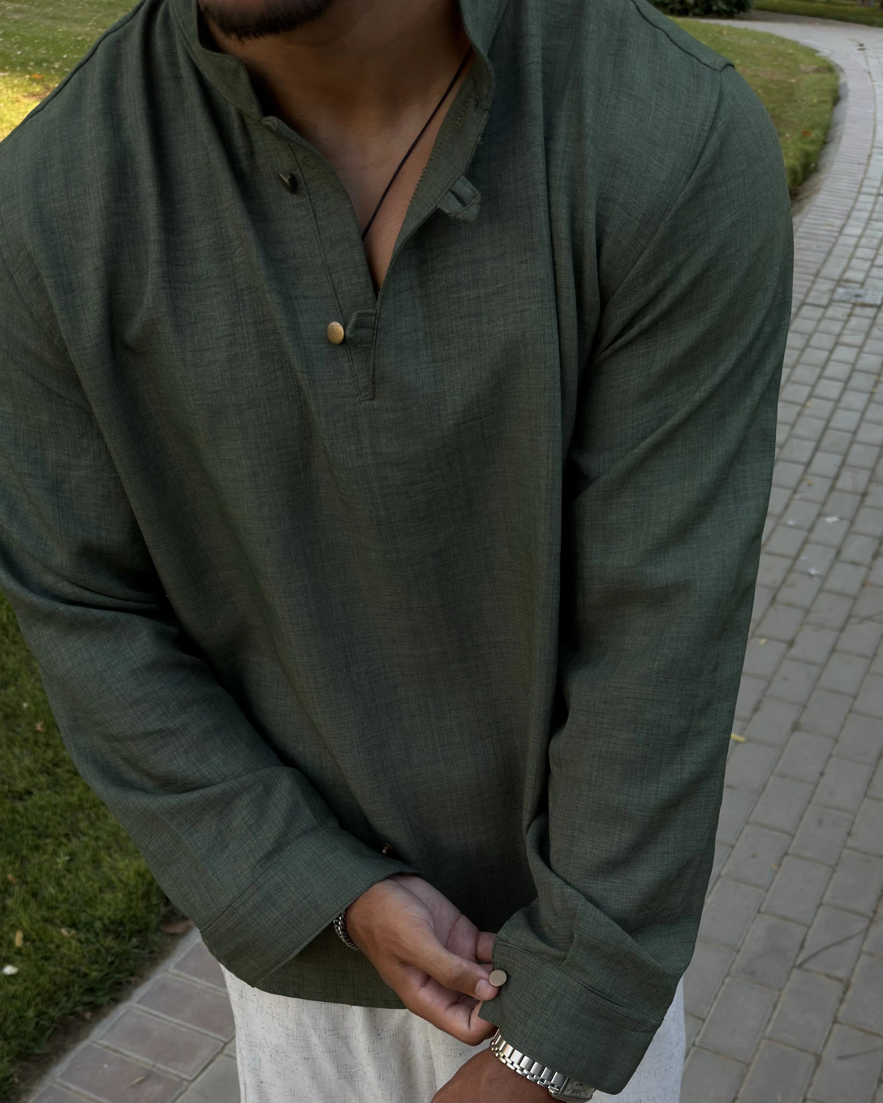 Olive shirt